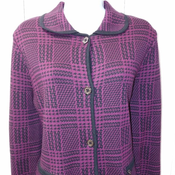 Jones New York Signature Button Jacket Cardigan Size L - Picture 3 of 9